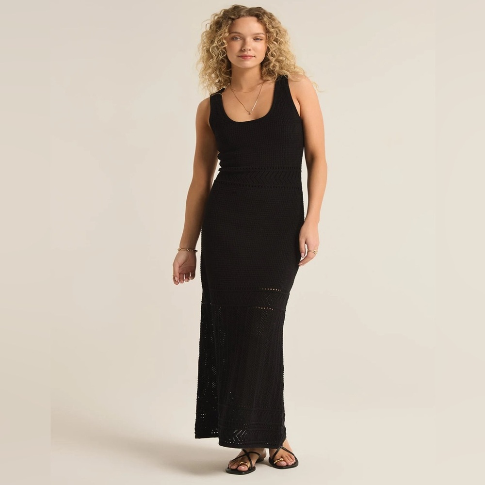 Z Supply Black Knit Maxi Dress